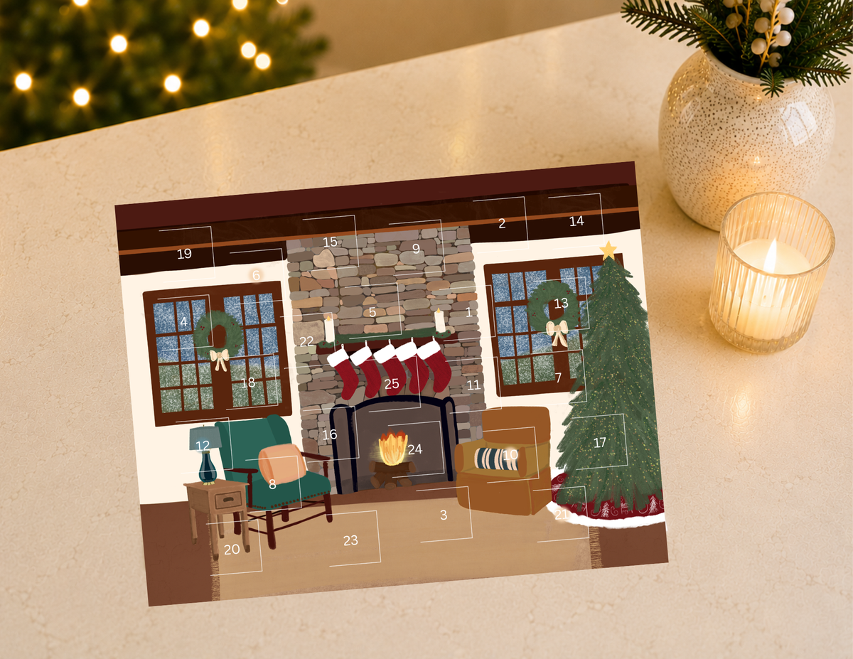 Scottish Fireplace Advent Calendar
