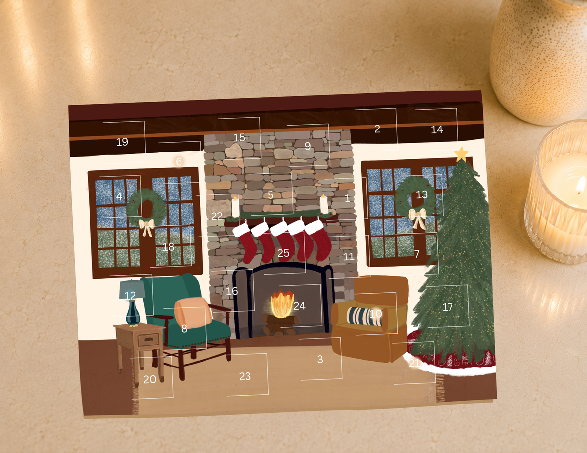 Scottish Fireplace Advent Calendar