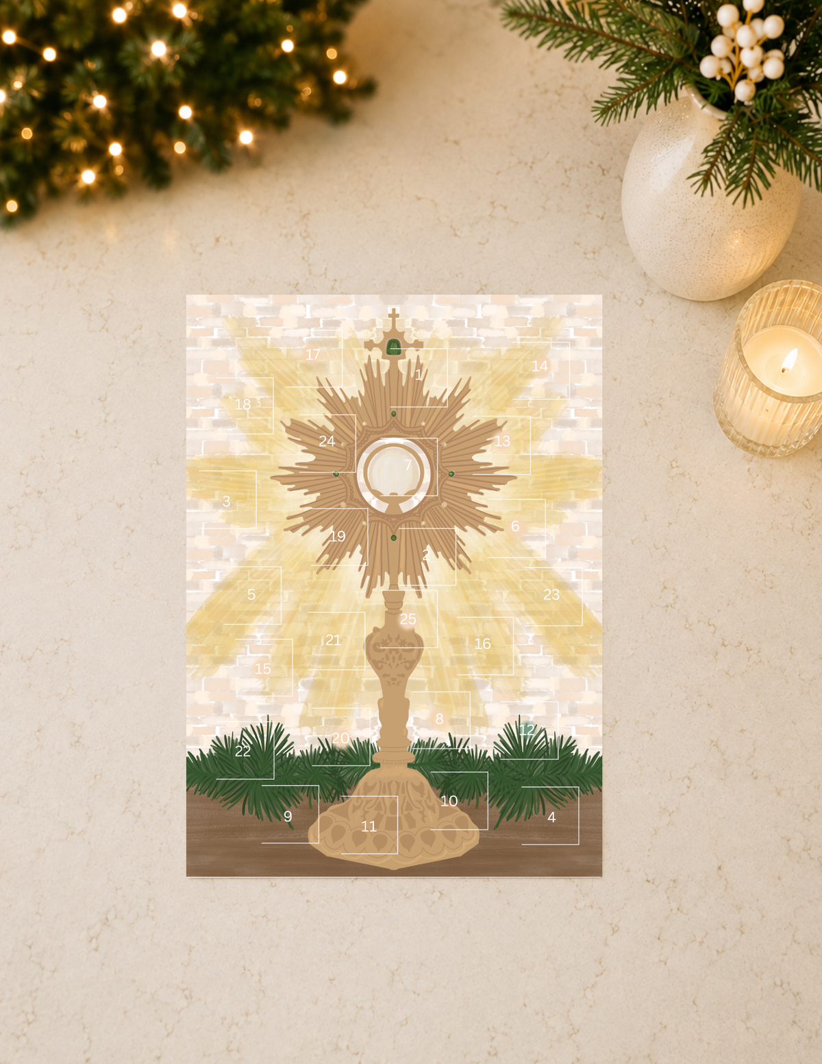 Eucharist White Brick Advent Calendar