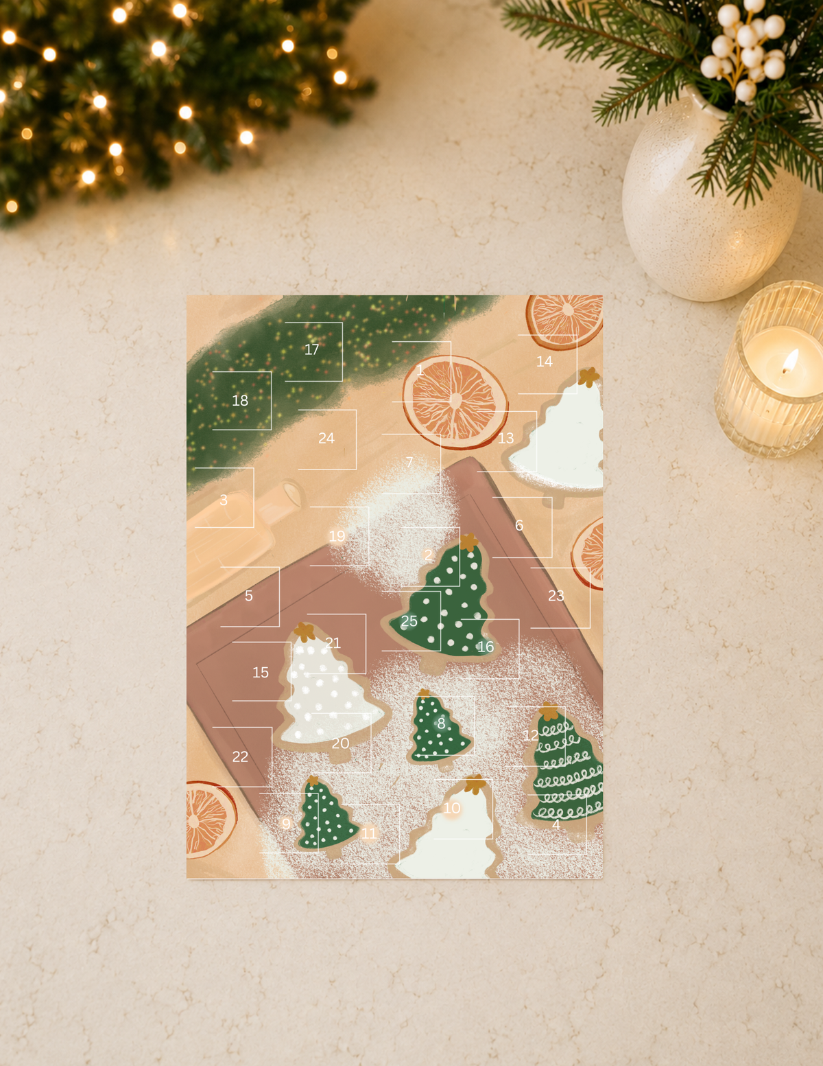 Christmas Cookies Advent Calendar