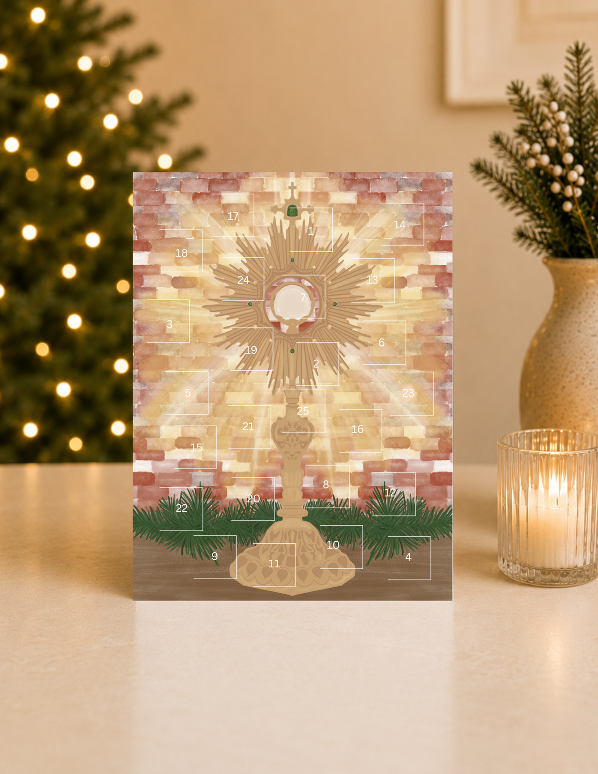 Eucharist Red Brick Advent Calendar