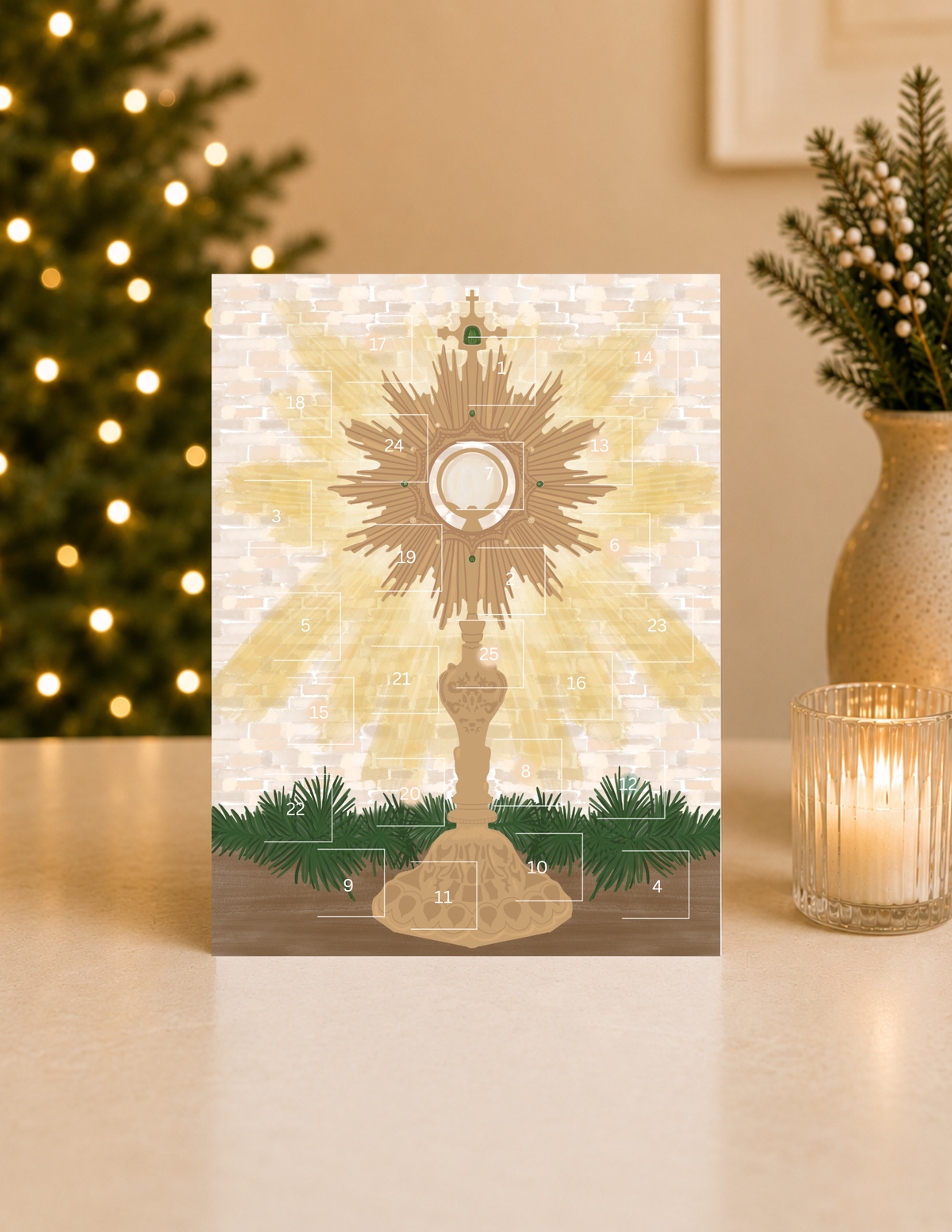 Eucharist White Brick Advent Calendar